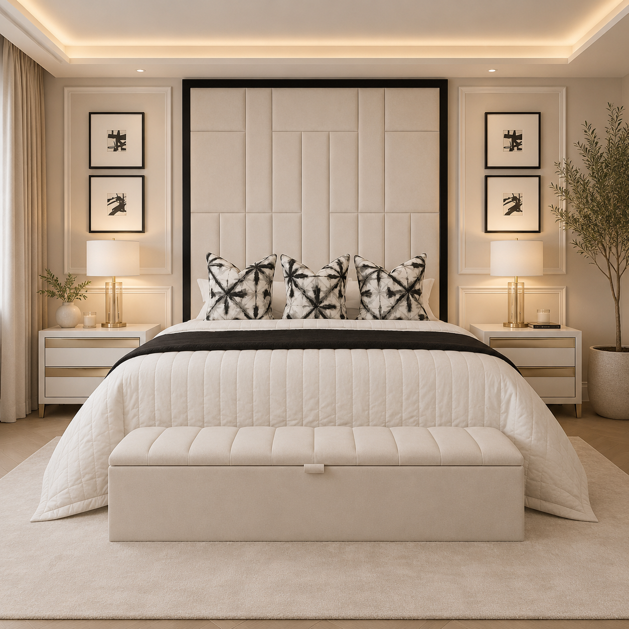Alexia Abstract Bed Frame A Barronbeds Luxury Item