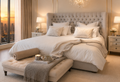 Aliyah Luxurious Chesterfield Wingback Bed Frame