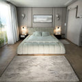 The Cloud Low Bed Frame in Teddy Boucle