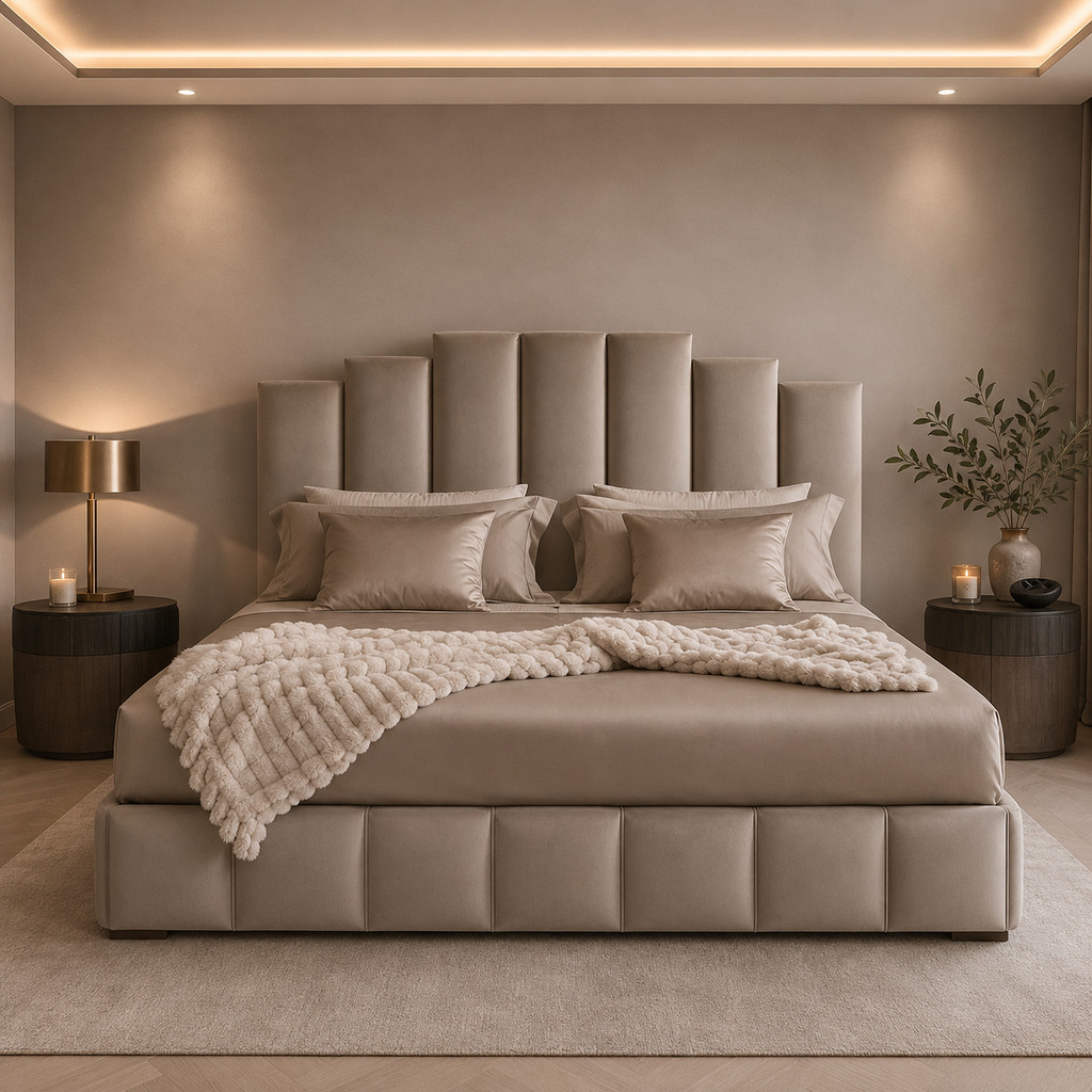 Faith Art Deco Panel Bed Frame Part of the Barronbeds Bespoke Range