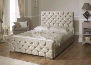 Florida Panel Upholstered Chesterfield Bed Frame