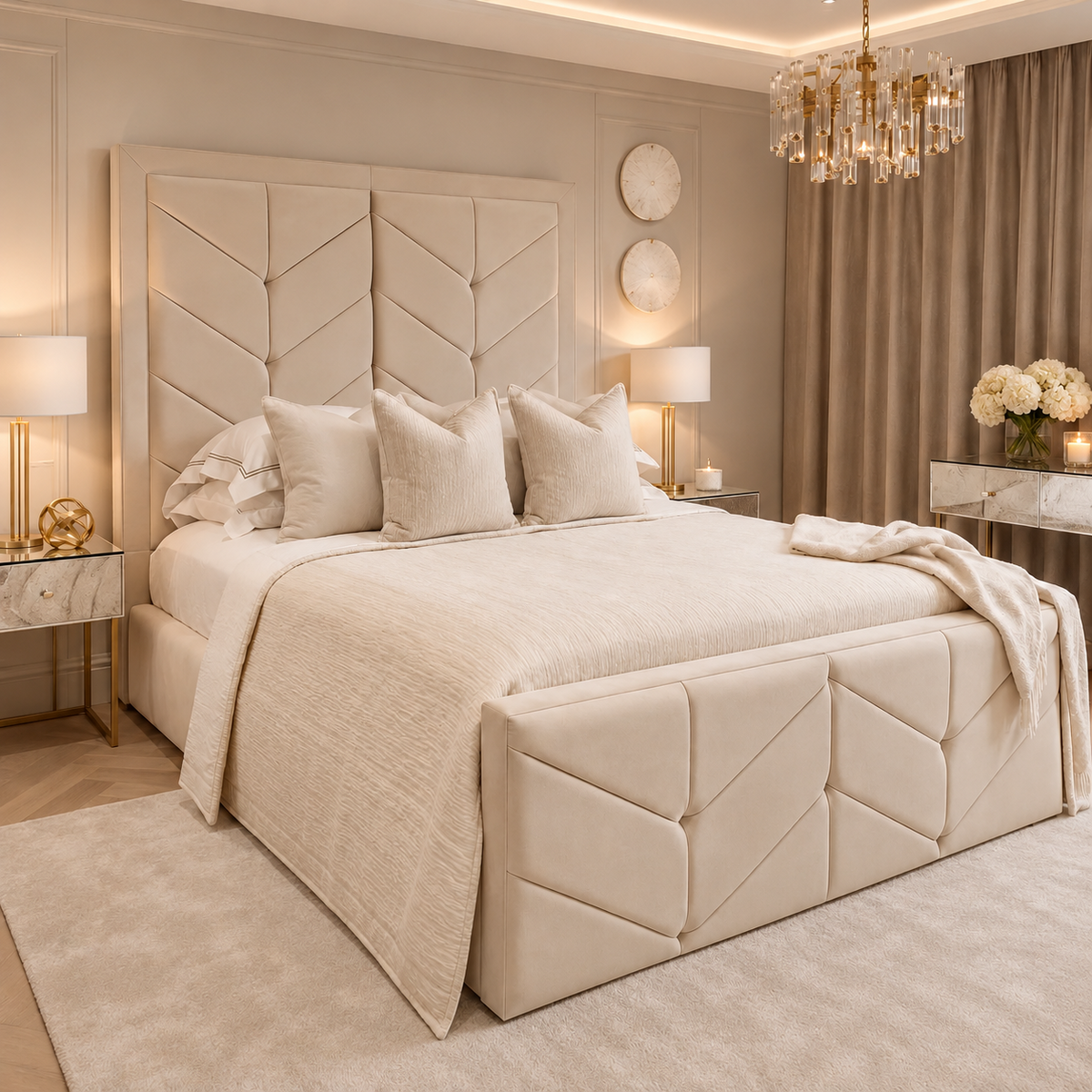 Isabel Deluxe Arrow Bed Frame Only At Barronbeds