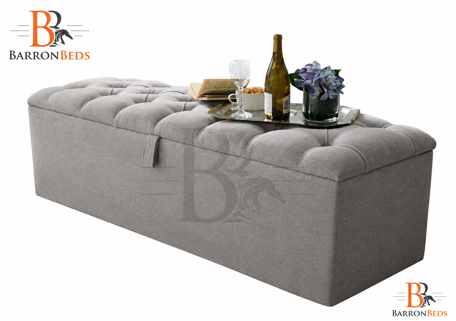 Jemma Tufted Ottoman Toy Blanket Box