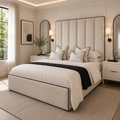 Molineaux Panelled Piping Border Bed Frame