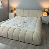 The Cloud Low Bed Frame in Teddy Boucle