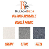 The Cloud Low Bed Frame in Teddy Boucle