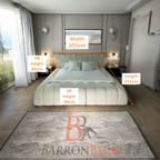 The Cloud Low Bed Frame in Teddy Boucle