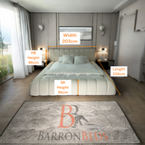 The Cloud Low Bed Frame in Teddy Boucle