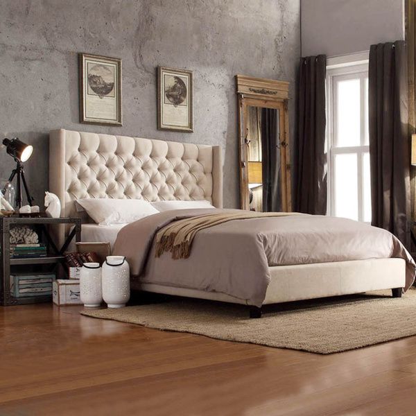 Wingback Platform Bed