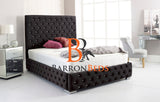 Tufted Headboard Bed 