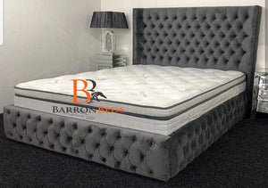 Buttoned Upholstery Bed