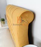 Skye Handstitched Sleigh Bed