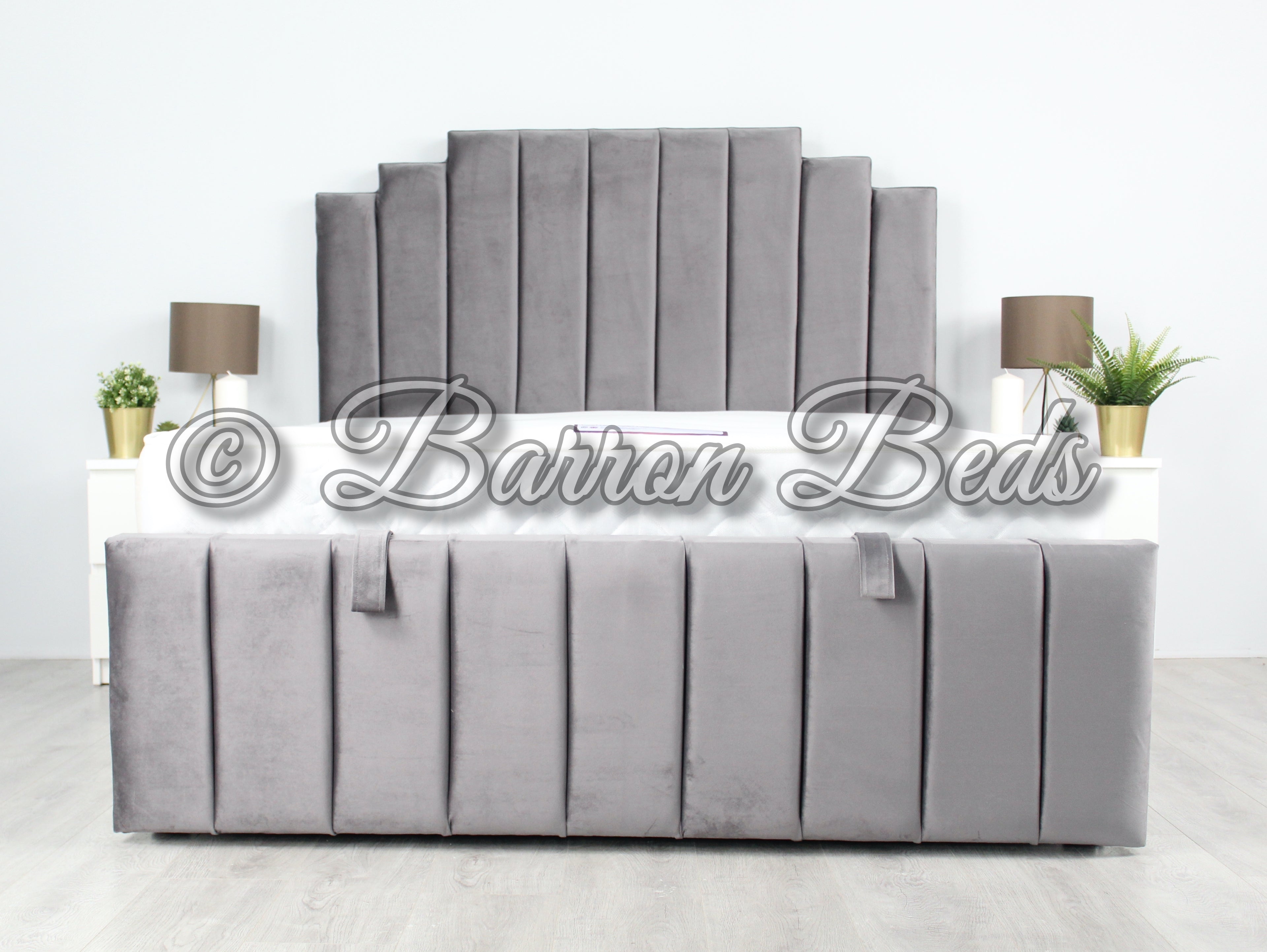 Floor Standing Studded Headboard