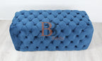 Midnight Chesterfield Footstool