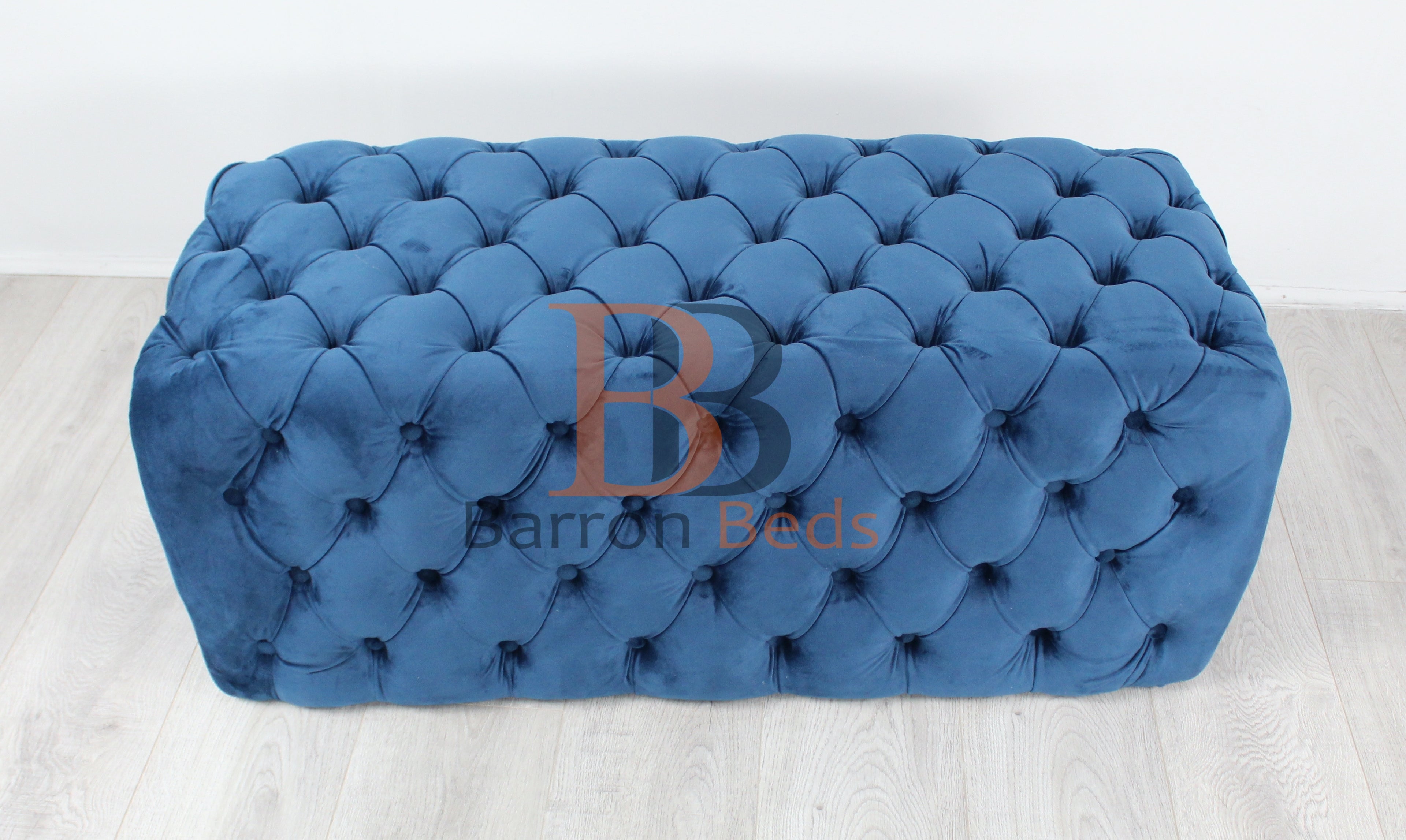 Midnight Chesterfield Footstool