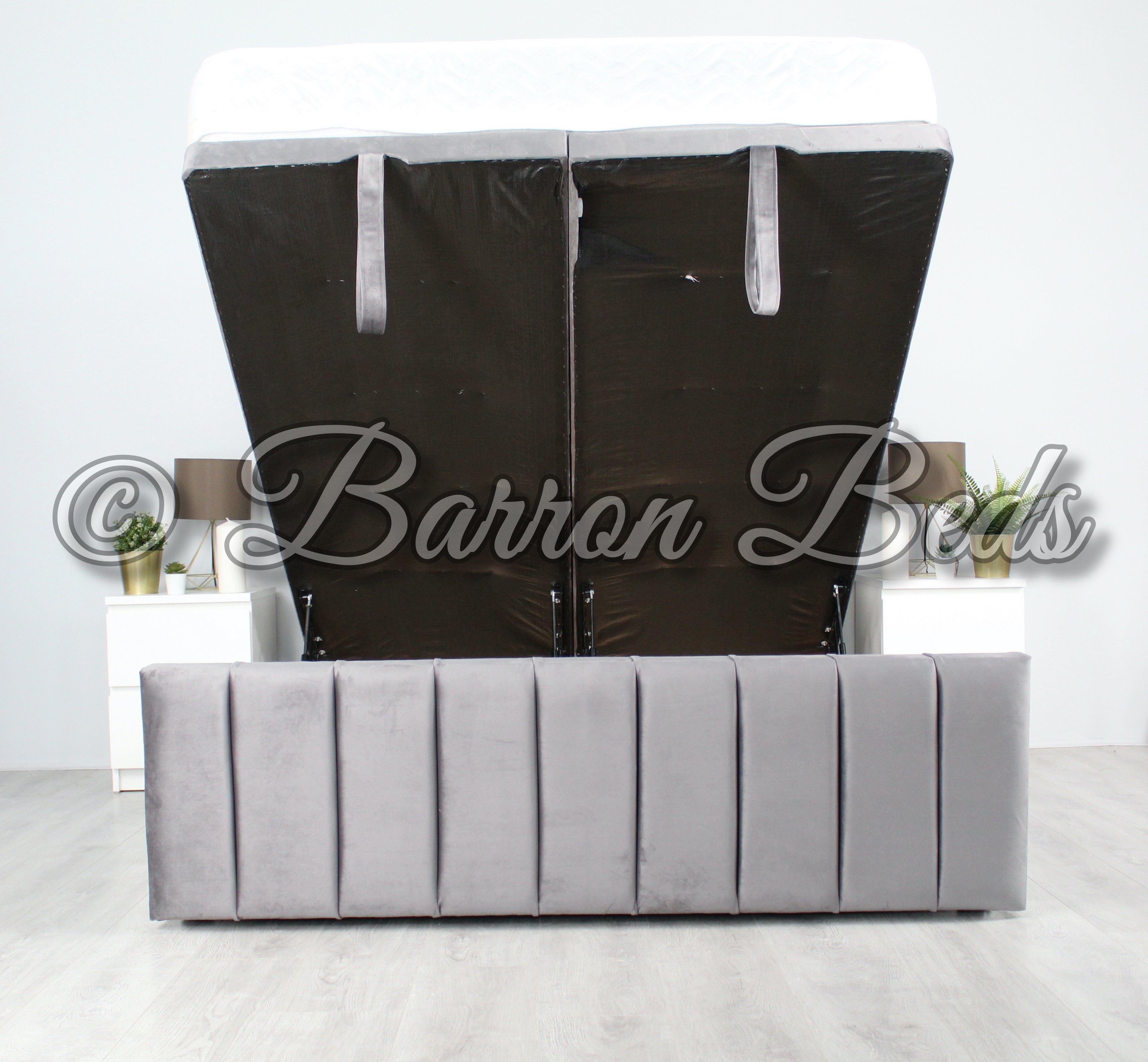 Floor Standing Studded Headboard