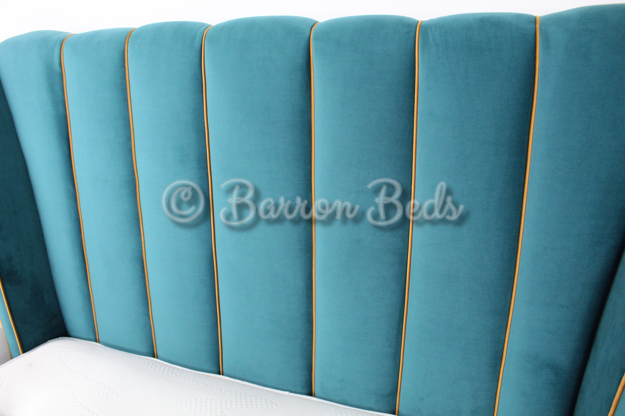Hand Stitched Headboard Bed
