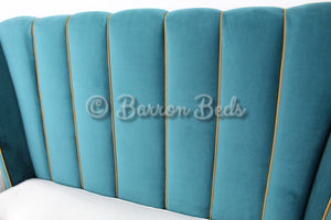 Hand Stitched Headboard Bed