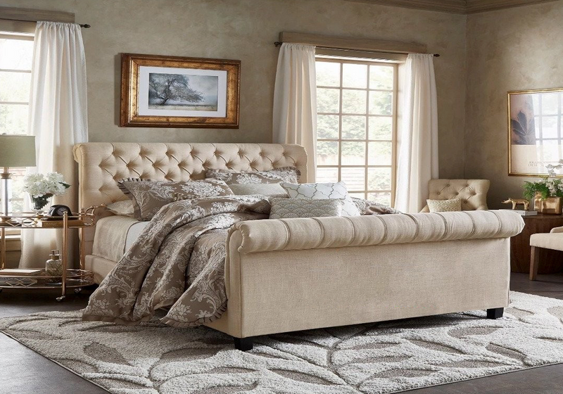 Adrijus tufted platform online bed