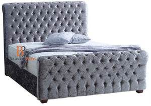 Studded Scroll Bed Frame