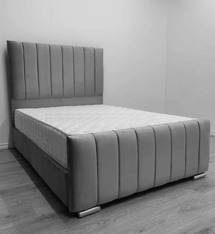 Sofia Upholstered Bed Frame With High Footboard
