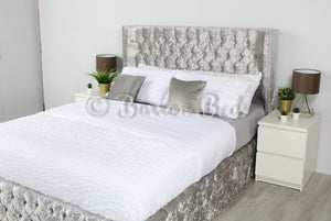 Santorini Chesterfield Winged Bed