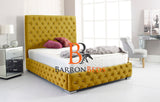 Tufted Headboard Bed 