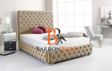 Tufted Headboard Bed 
