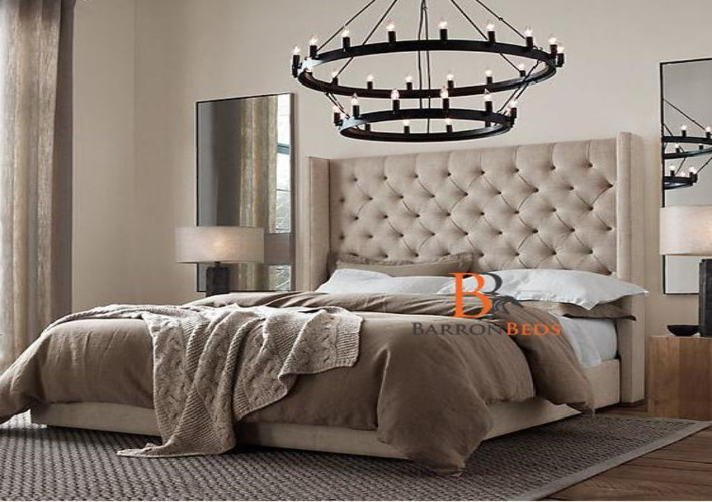 Soft Wingback Bed Frame