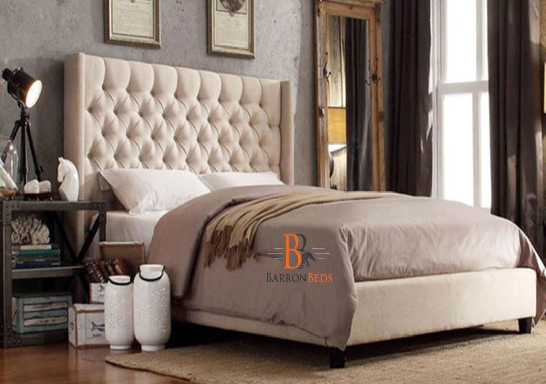 Wingback Platform Bed