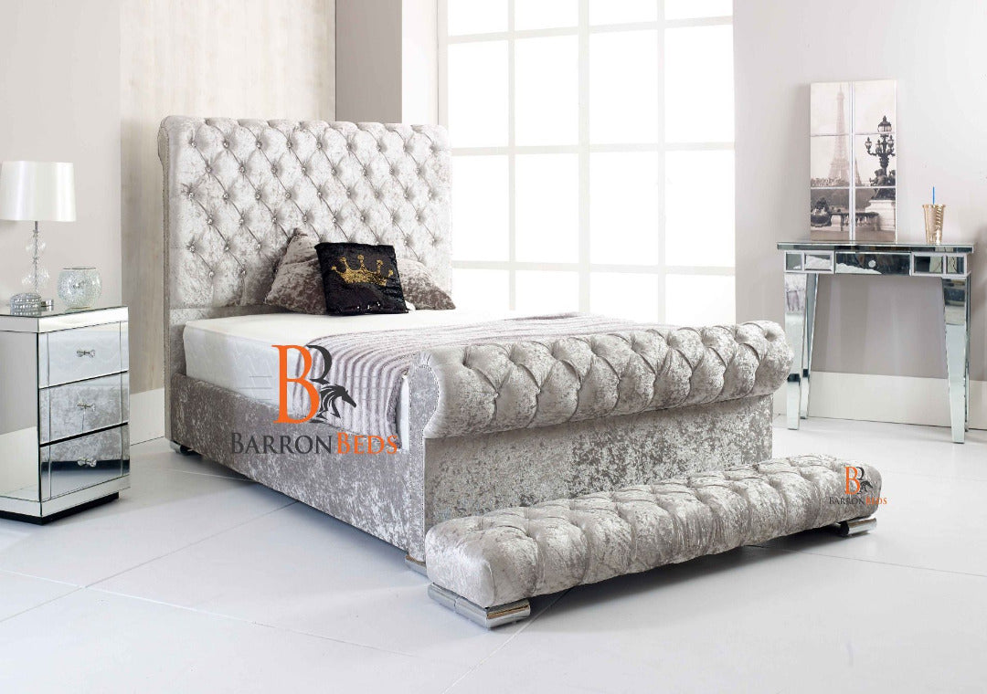 Chesterfield Sleigh Bed 