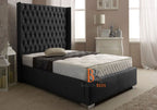 Wingback Bed With Storage