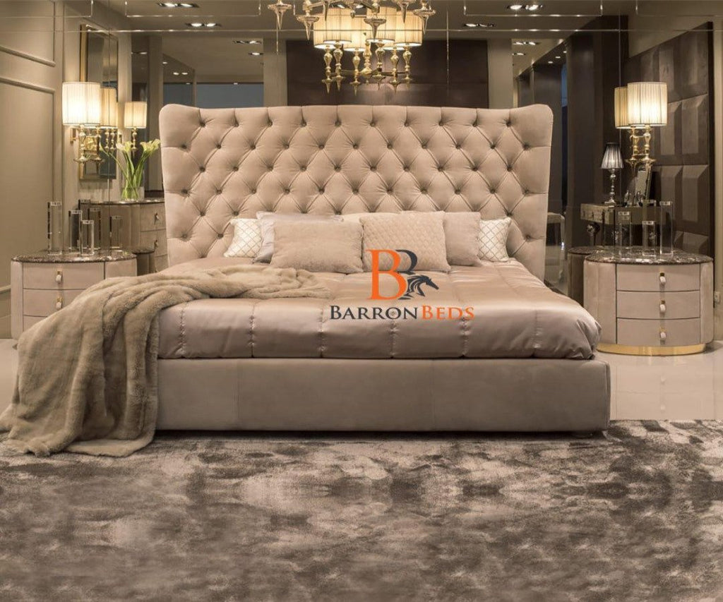 Chesterfield Wingback Bed Frame | Park Lane Royal | Barron Beds ...